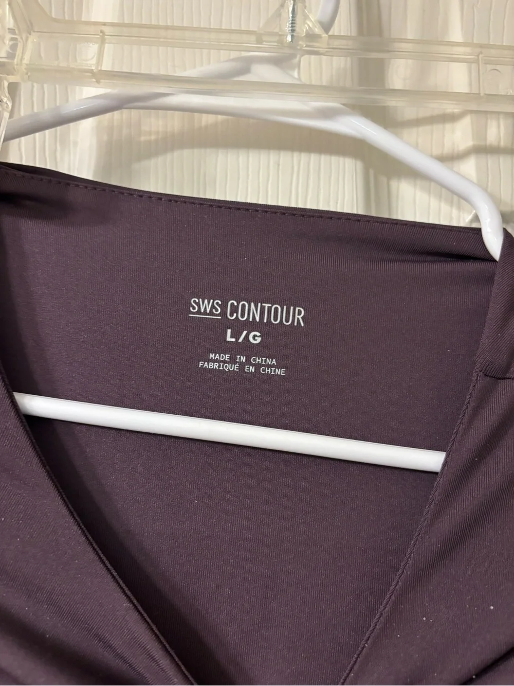 Long-Sleeve purple bodysuit
